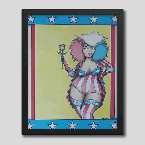 American Girl Framed Poster