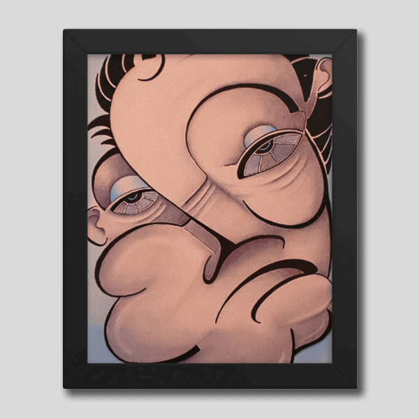 Another Face Framed Poster