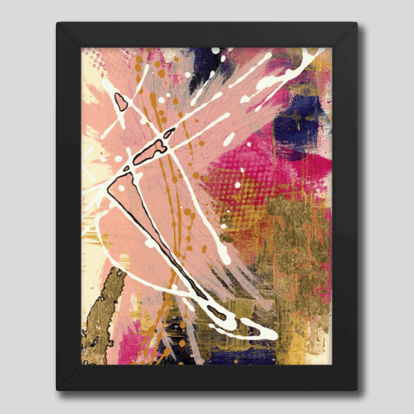 Vertical Abstract I Framed Poster