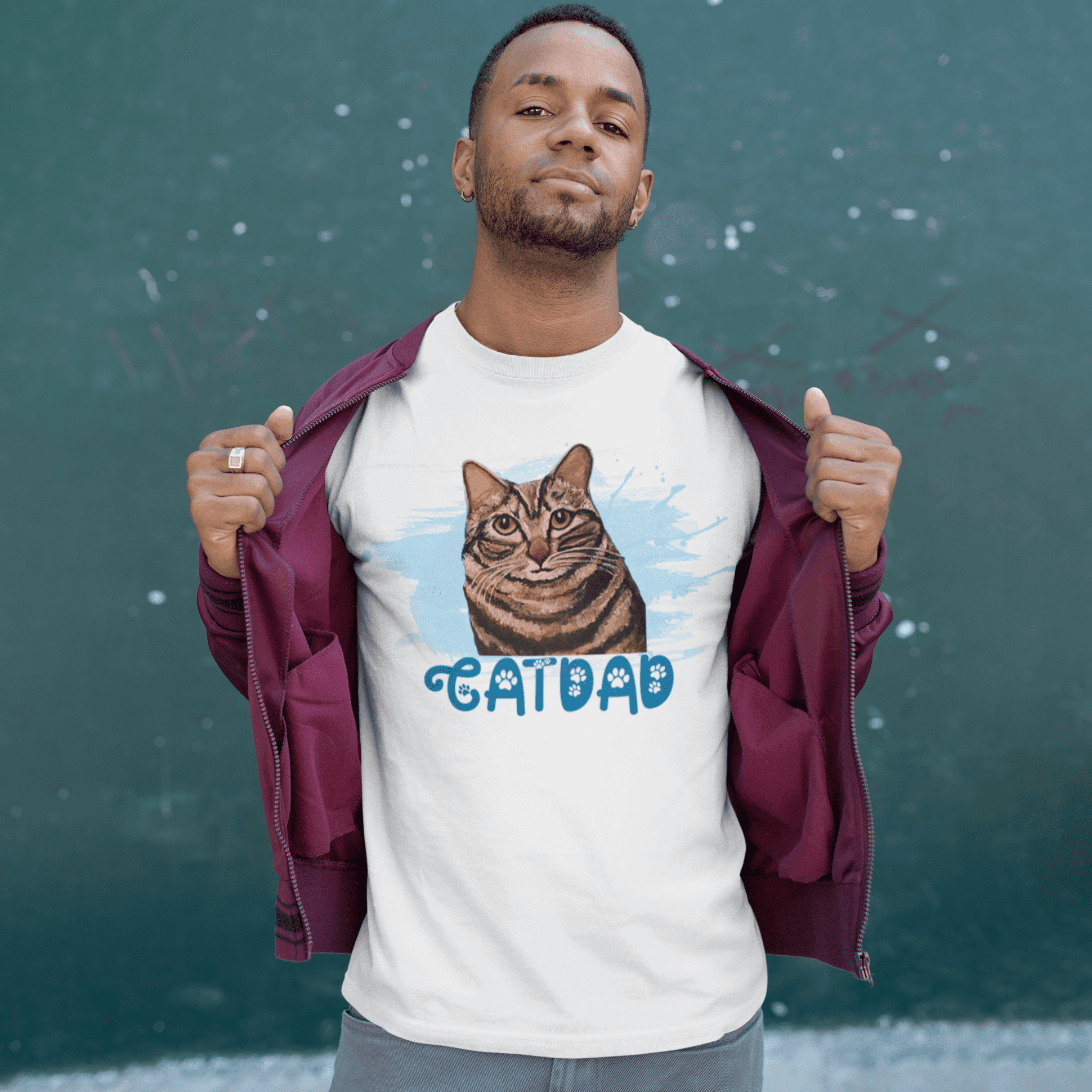 Cat Dad Men’s Art Shirt