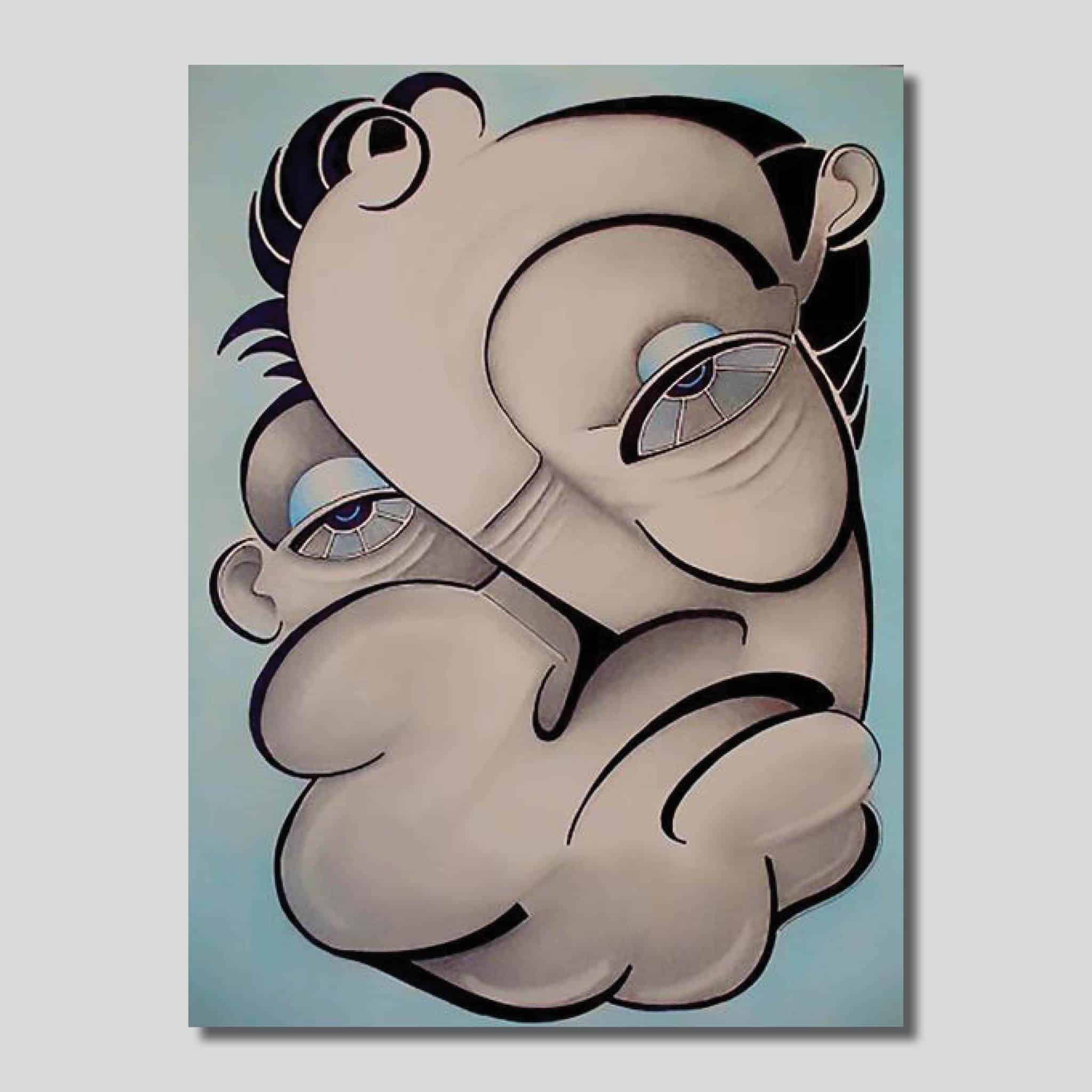 Another Face 6″ x 8″ / 12″ x 18″ Giclee On High Gloss MetalBy: Ken Caperton