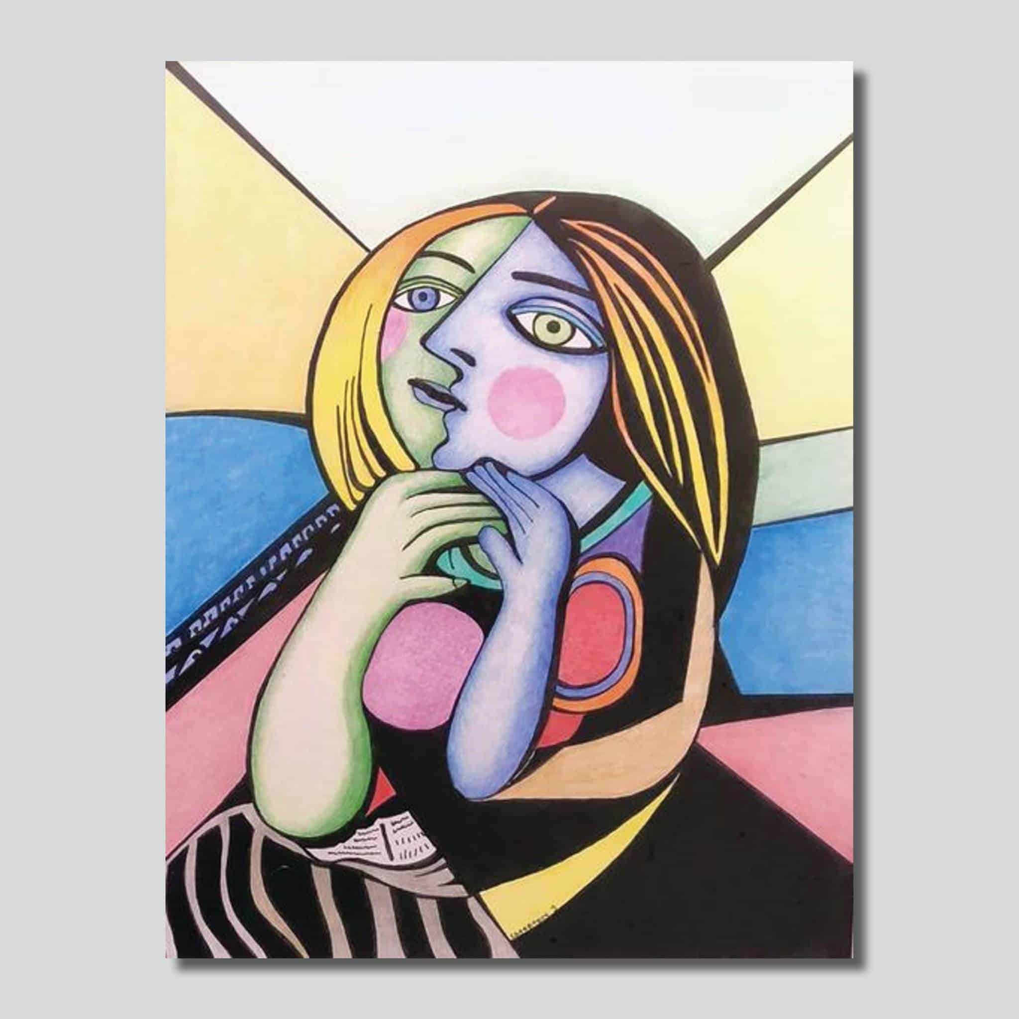 Picasso’s Girl 8″ x 10″ / 11″ x 14″ Giclee On High Gloss Metal By: Ken Caperton