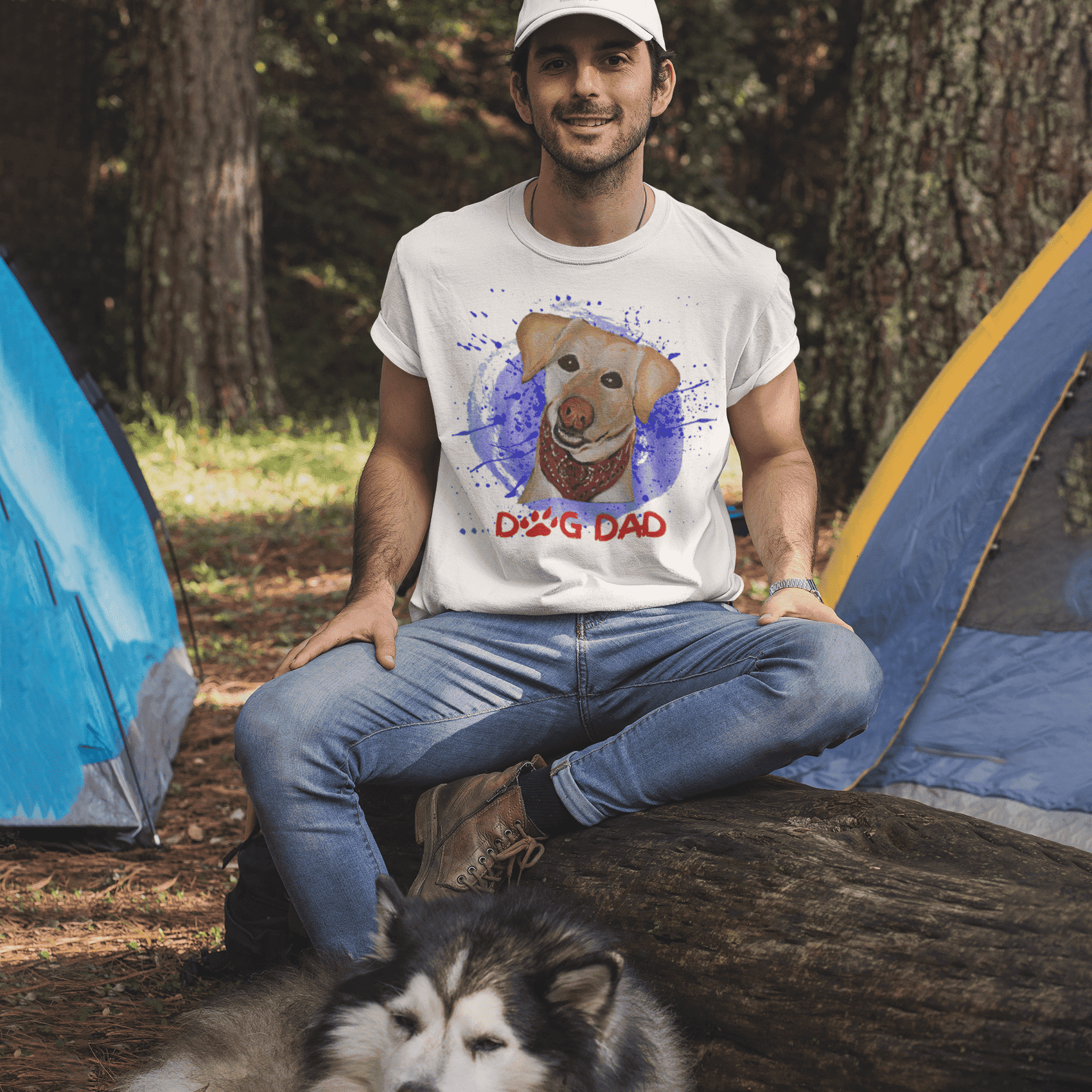 Dog Dad Men’s Art Shirt