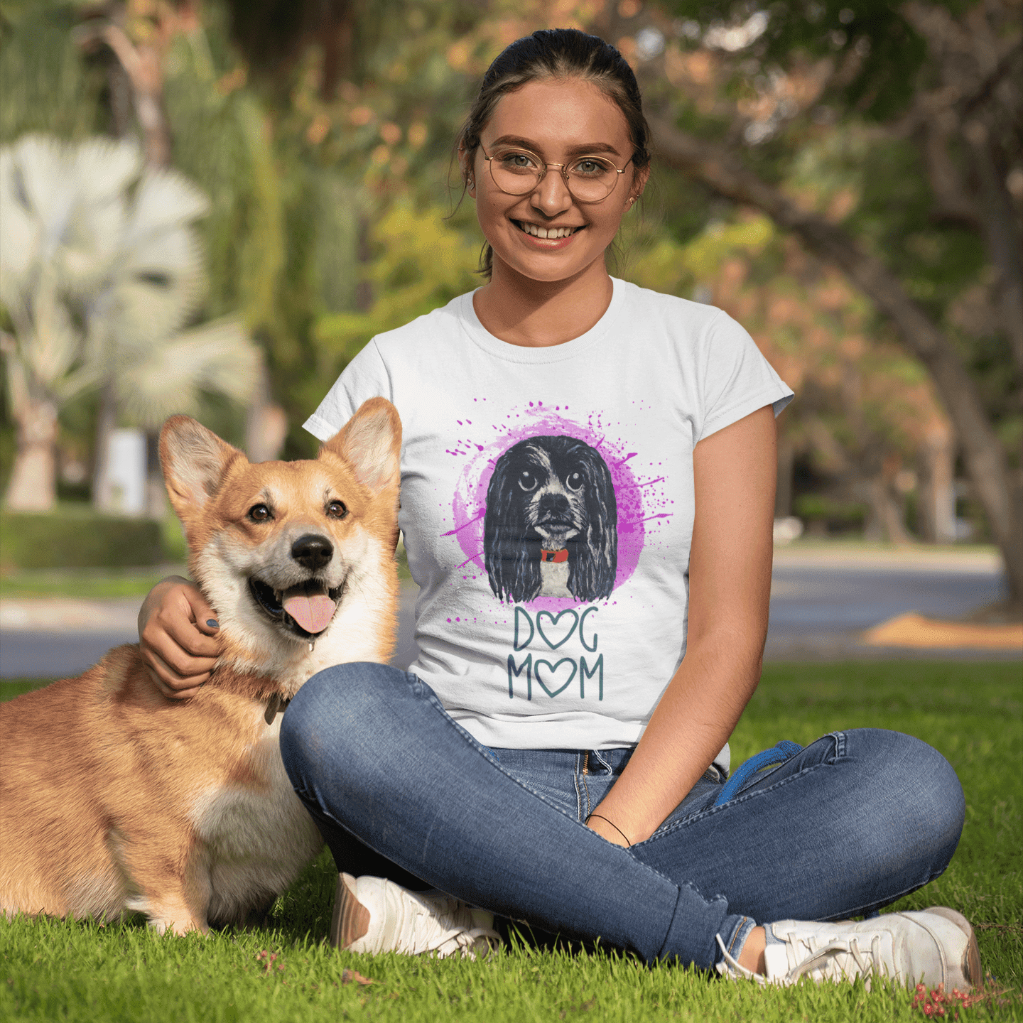 Dog Mom Women’s Art Shirt