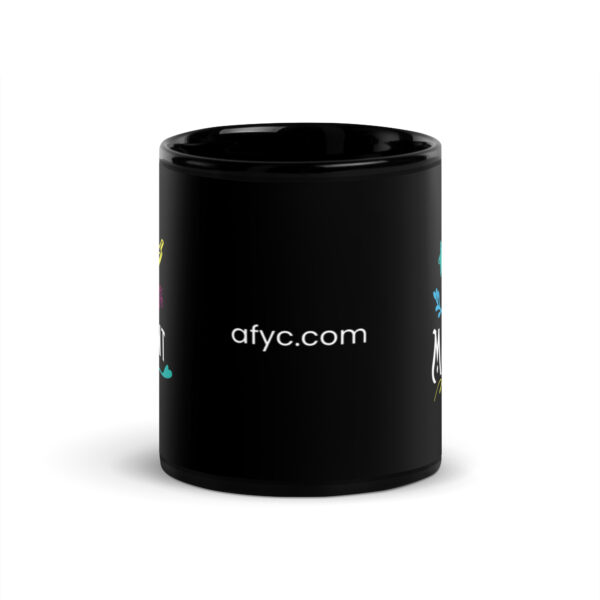 Art is a Movement<br/> Black Glossy Mug - Image 3