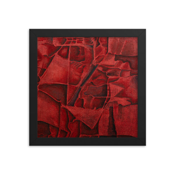 Red Waves<br> Framed Poster - Image 2