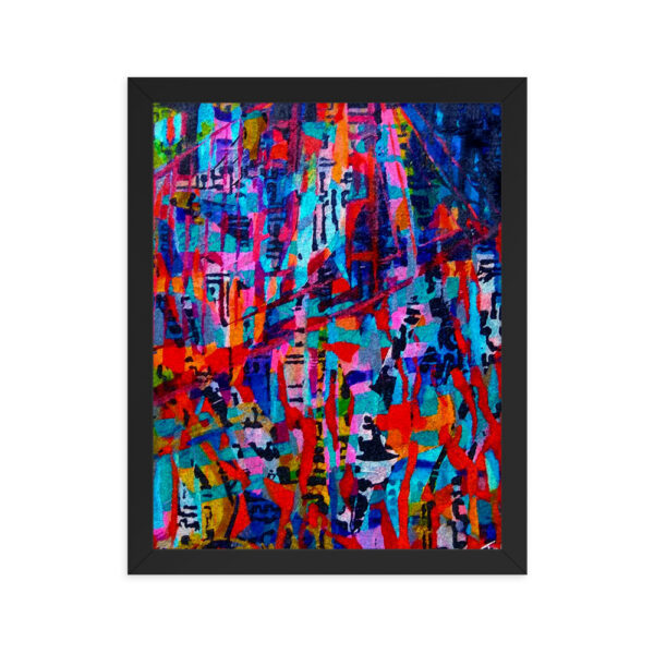 Variegated Abstract Beauty<br> Framed Poster - Image 3
