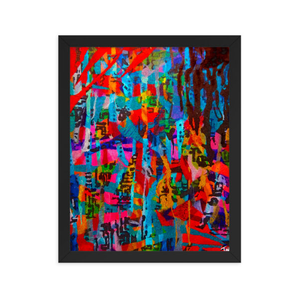 Variegated Abstract Beauty 2<br> Framed Poster - Image 3