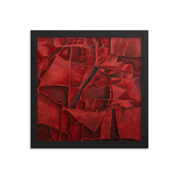 Red Waves<br> Framed Poster - Image 3