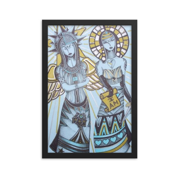 "I AM" Protected By Angels<br> Framed Poster