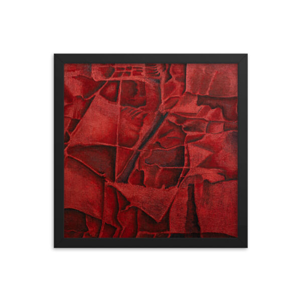Red Waves<br> Framed Poster - Image 4