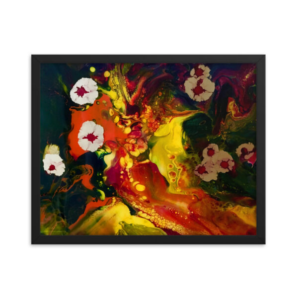 Floating Budding Blooms<br> Framed Poster
