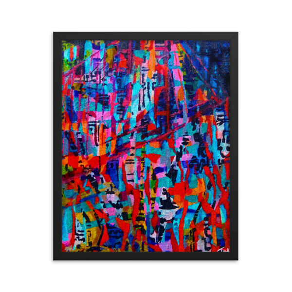 Variegated Abstract Beauty<br> Framed Poster