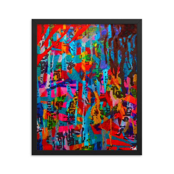Variegated Abstract Beauty 2<br> Framed Poster