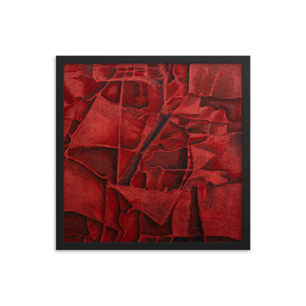 Red Waves<br> Framed Poster