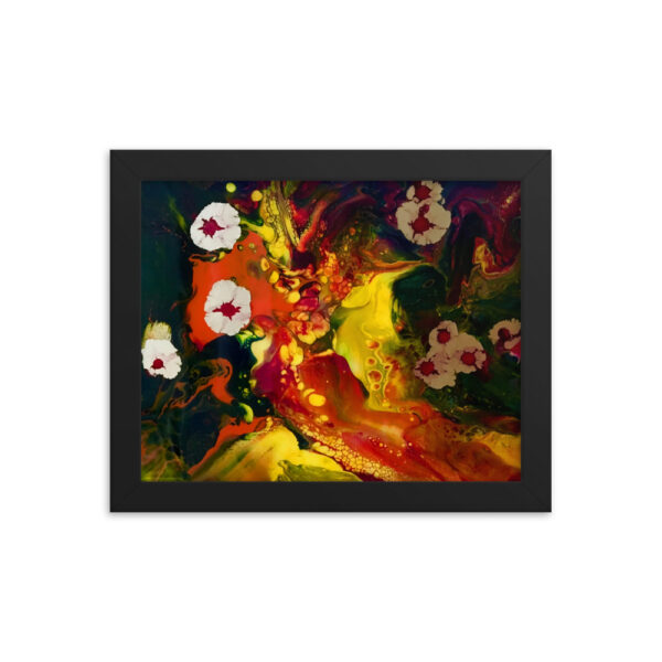 Floating Budding Blooms<br> Framed Poster - Image 2