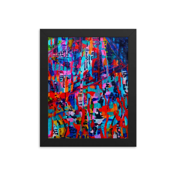 Variegated Abstract Beauty<br> Framed Poster - Image 2