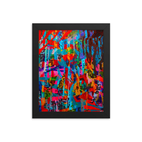 Variegated Abstract Beauty 2<br> Framed Poster - Image 2