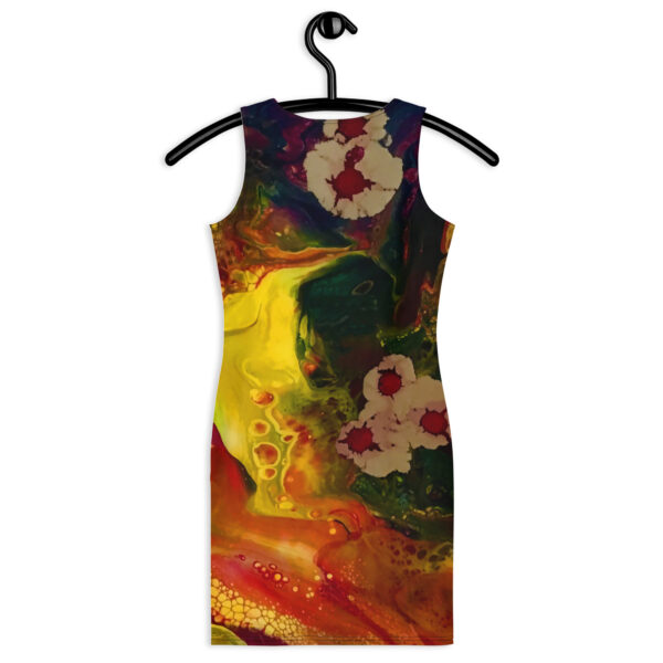 Floating Budding Blooms<br> Slim Fit Dress - Image 3