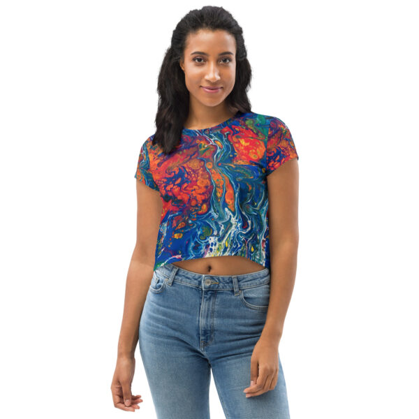 Acid Trip<br> Art Crop Tee - Image 3
