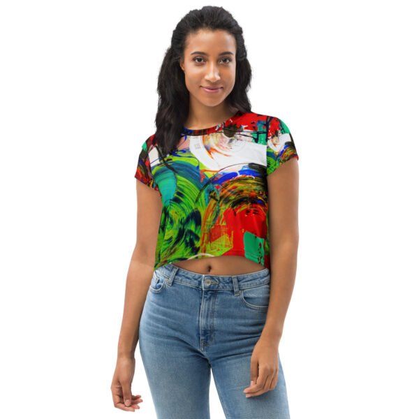 Fun<br> Art Crop Tee - Image 3