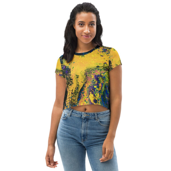 Solar Flare<br> Art Crop Tee - Image 3