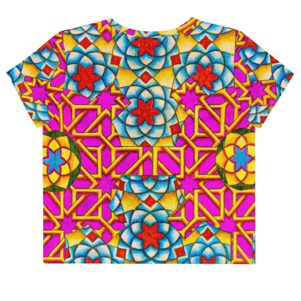 Flower Power<br> Art Crop Tee - Image 2