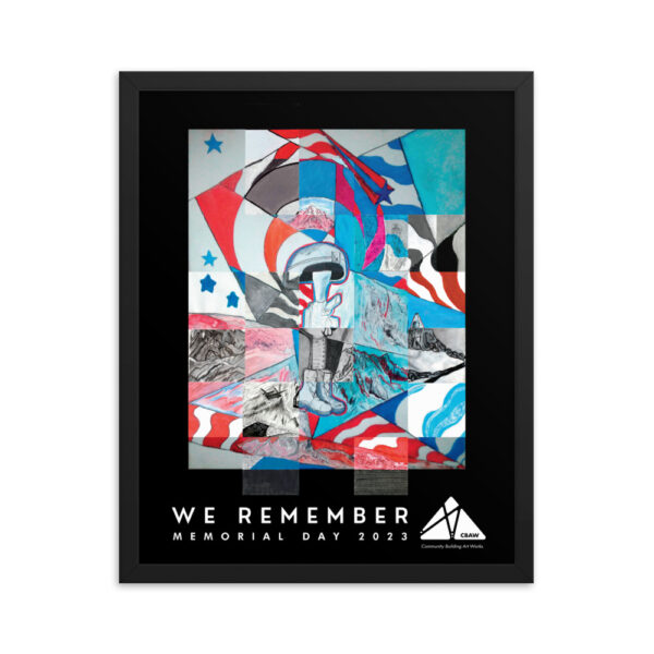 CBAW We Remember<br> Memorial Day 2023 Logo<br> Framed Poster