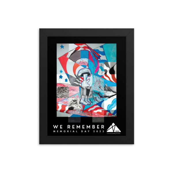CBAW We Remember<br> Memorial Day 2023 Logo<br> Framed Poster - Image 3