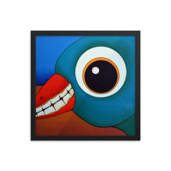 Grinning Bird<br> Framed Poster - Image 4