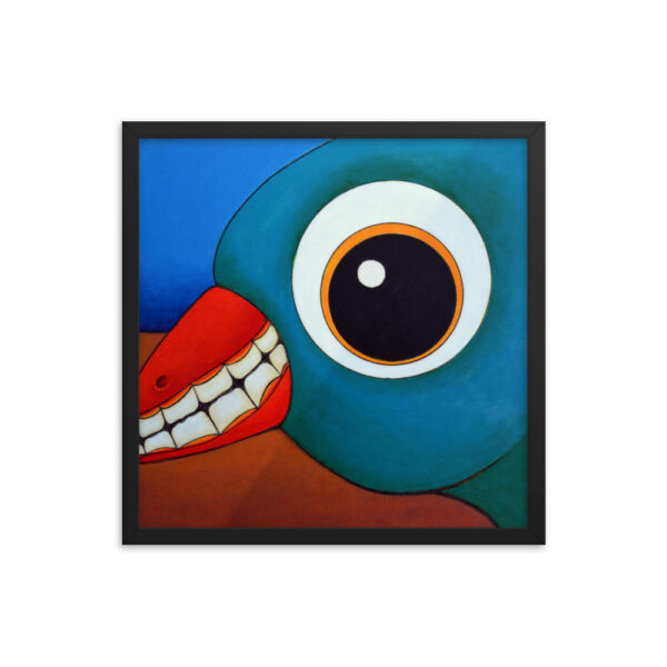 Grinning Bird<br> Framed Poster - Image 5