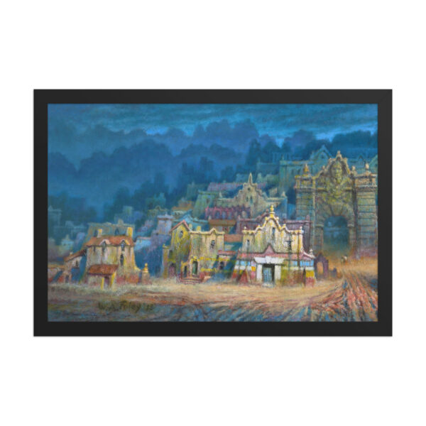 Ancient Doorway Left<br> Framed Poster