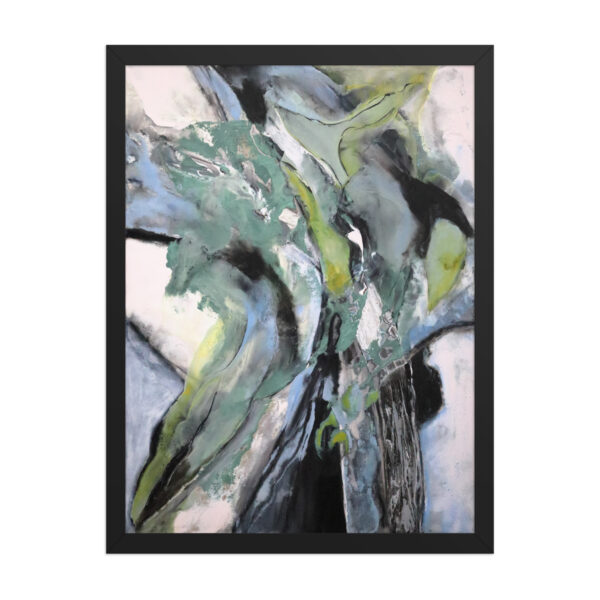 A Splash of Greenery<br> Framed Poster